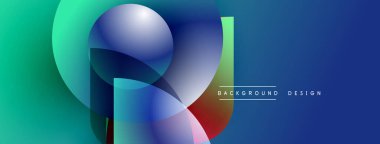 Soyut sıvı şekilleri örtüşür, parlak mavi, yeşil gradyanlar yaratır. Modern tasarım elementleri dinamik hareket, görsel ilgi.