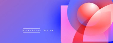 Soyut eğim arkaplanı. Üst üste binen daireler kalp şekli oluşturur. Modern tasarım elementleri, canlı renkler, pürüzsüz geçişler.