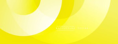 Sarı katmanlar soyut dairesel tasarım yaratır. Gradyan gölgeler modern estetik sunuyor. Minimalist stil arka planlara, sunumlara uyuyor.