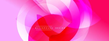 Soyut sıvı şekilleri, canlı pembeler, kırmızılar dinamik bir zemin oluşturur. Modern tasarım hareket, enerji ve görsel cazibe öneriyor.