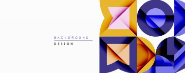 Soyut geometrik bileşim. Üst üste binen şekiller dinamik görsel efekt yaratır. Sıcak renkler serin renkleri karşılar. Arkaplan ve sunumlar için modern tasarım ögesi.