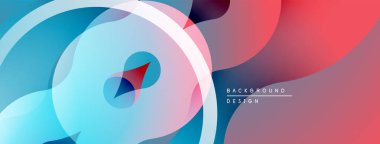 Soyut sıvı şekiller, canlı renklerin karışımı. Modern tasarım, pürüzsüz eğimler dinamik kompozisyon yaratır. Mevcut en küçük metin.