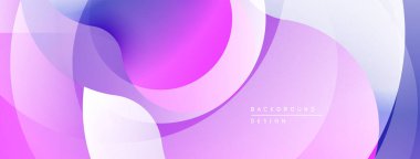 Soyut sıvı şekiller, pastel renklerin karışımı. Modern tasarım, pürüzsüz eğimler dinamik kompozisyon yaratır. Açık mor baskın gelir..