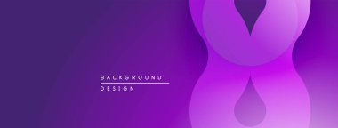 Soyut mor eğimli arkaplan. Pürüzsüz şekiller modern tasarım yaratır. Minimalist estetik, dijital projeler için uygun.