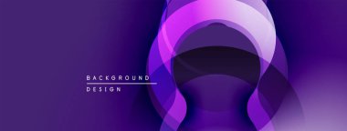 Soyut mor katmanlar dinamik görsel efekt yaratır. Modern tasarım arka planlar, sunumlar, markalaşma için uygun. Yumuşak eğimler, zarif kompozisyon.