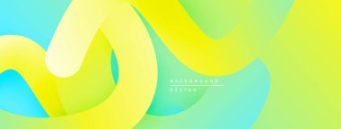 Soyut akışkan şekiller, canlı gradyanlar. Sarılar, yeşiller, maviler kusursuz bir şekilde harmanlanarak dinamik görsel efekt yaratır. Modern tasarım ögesi.