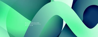 Soyut sıvı şekilleri, deniz mavisi renkleri baskın gelir. Modern tasarım, pürüzsüz eğimler derinlik yaratır, minimalist estetik. Arkaplan dokusu görünür.