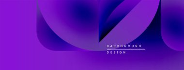 Soyut mor tasarım akışkan şekiller, gradyanlar içerir. Metin arka plan tasarımı okur. Modern, canlı görsel sunum.