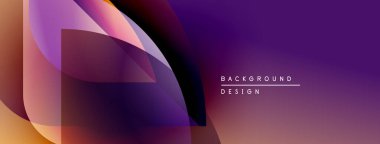 Soyut renkli şekiller örtüşür ve dinamik bir arkaplan oluşturur. Modern tasarım öğeleri akıcılık ve yenilik önerir.