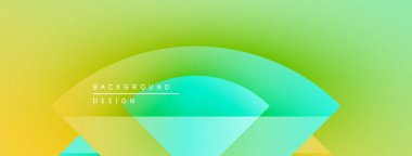 Soyut eğim arkaplanı. Sarı, yeşil, turkuaz renkler düzgün bir şekilde harmanlanır. Metin kaplamalı minimalist tasarım mevcut. Modern estetik.