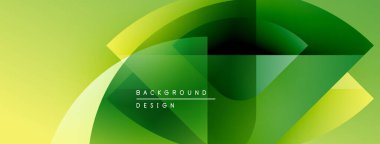 Soyut geometrik şekiller harmanlanarak canlı yeşil ve sarı renkler yaratır. Metin, merkez formda arkaplan tasarımı okur. Modern, dinamik görsel.