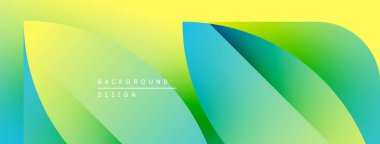 Soyut sıvı şekilleri, canlı gradyanlar. Sarı, yeşil, mavi renkler kusursuz bir şekilde harmanlanır. Arkaplan ve sunumlar için modern tasarım ögesi.