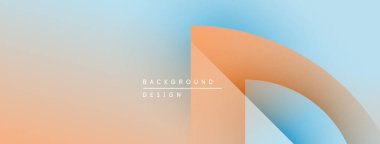 Soyut arkaplan tasarımı yumuşak eğimlere sahiptir. Şeftali, mavi renkler düzgün karışır. Minimalist estetik, temiz çizgiler basit kompozisyon sunar.