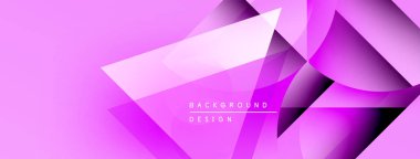 Soyut pembe arka plan. Geometrik şekiller, dinamik görsel efekt oluşturur. Modern tasarım elemanları.