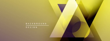 Soyut geometrik tasarım. Altın gradyanlar katmanlı şekiller oluşturur, modern estetik. Metin arka plan tasarımı okur. Minimalist kompozisyon.