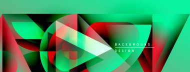 Soyut geometrik tasarım. Canlı renkler harmanlanarak, dinamik görsel efekt yaratır. Metin kaplamalı modern arkaplan.