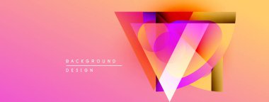 Soyut geometrik tasarım. Canlı renkler harmanlanarak, dinamik görsel efekt yaratır. Sunumlar ve grafikler için modern arkaplan uygun.