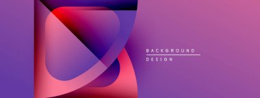 Soyut mor tasarım, üst üste binen daireler, gradyanlar. Modern estetik, arka planlar ve sunumlar için uygun. Mevcut en küçük metin.