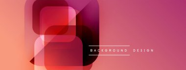 Soyut geometrik şekiller örtüşür, canlı bir değişim etkisi yaratır. Pembe, turuncu, kırmızı renkler tasarımda baskın. Minimalist metin mevcut.