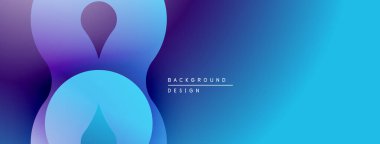 Soyut akışkan şekiller, canlı mavi mor gradyanlar. Modern tasarım, pürüzsüz geçişler dinamik görsel efektler yaratır. Arkaplan dokusu.