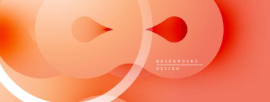 Soyut tasarım dalgalı şekiller, sıcak turuncu renkler, ince gradyanlar içerir. Minimalist kompozisyon modern görsel etki yaratır.