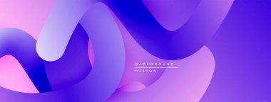 Soyut sıvı şekiller, canlı mor renkler, pürüzsüz gradyanlar. Arkaplan, sunum ve dijital sanat için modern tasarım ögesi.