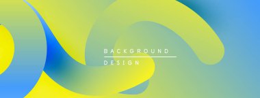 Soyut sıvı şekiller, canlı renklerin karışımı. Modern tasarım, pürüzsüz gradyanlar dinamik görsel efekt yaratır. Arkaplan ögesi.