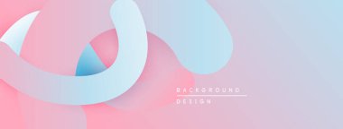 Soyut pastel kurdeleler çakışıyor ve yumuşak gradyanlar yaratıyor. Arkaplanda yumuşak renk geçişleri, modern tasarım elementleri yer alıyor.