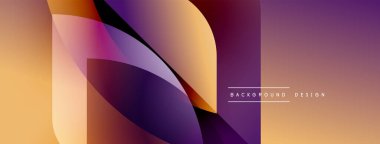 Soyut geometrik tasarım. Renkler karışıyor, dinamik görsel efekt yaratıyor. Çeşitli projeler için modern, şık arkaplan.