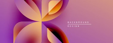 Soyut çiçek tasarımı. Renkler karışıyor ve dinamik taç yaprağı şekilleri oluşturuyor. Projeler için modern, canlı bir arkaplan.