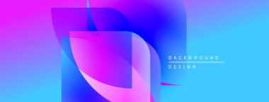 Soyut eğim arkaplanı. Canlı pembe, mavi renkler pürüzsüz bir şekilde harmanlanır. Dijital projeler için modern tasarım öğesi. Metin arkaplan tasarımı okur.