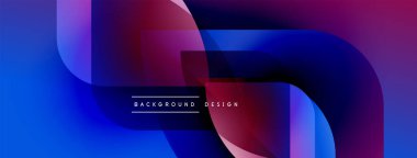 Soyut sıvı şekilleri örtüşür, parlak mavi ve mor renkler yaratır. Modern tasarım metin arkaplan tasarımını merkezde konumlandırır.