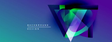 Soyut geometrik tasarım. Canlı renkler harmanlanır, dinamik görsel etki yaratır. Derece gölgeleri derinliği, modern estetiği gösteriyor..