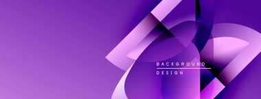Mor soyut arka plan. Akışkan şekiller, dinamik görsel efekt oluşturur. Modern tasarım elemanları.