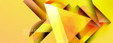 Soyut geometrik şekiller, canlı sarı renkler, modern tasarım. Renkler dinamik görsel doku yaratır. Arkaplan ögeleri derinlik.