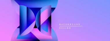 Soyut gradyan tasarımı. Canlı mor, pembe, mavi renkler düzgün bir şekilde harmanlanır. Dijital projeler için modern arkaplan ögesi.