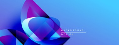 Soyut akışkan şekiller, canlı maviler, morlar dinamik bir zemin oluşturur. Modern tasarım elementleri hareket ve enerji.