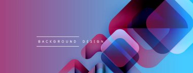 Soyut gradyanlar çakışıyor, dinamik görsel etki yaratıyor. Mor, mavi renkler kompozisyona hakim. Metin arkaplan tasarımı okur.