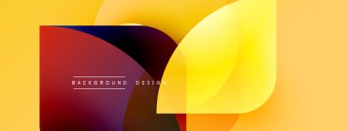 Soyut sarı, turuncu, mor şekiller kesişiyor. Modern tasarım renk değişimlerine sahiptir, metin arkaplan tasarımı okur.
