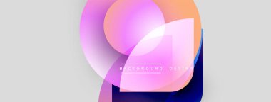 Soyut sıvı şekiller, canlı renklerin karışımı. Modern tasarım, yumuşak eğimler dinamik kompozisyon yaratır. Projeler için arkaplan ögesi.