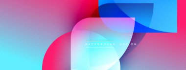 Soyut sıvı şekiller harmanlanarak canlı renk değişimleri yaratır. Modern tasarım üst üste binen katmanlar, yumuşak dokular, dinamik bileşim.