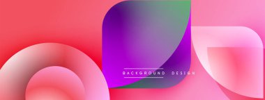 Soyut eğimler çakışıyor, akışkan şekiller yaratıyor. Pembe, mor, yeşil renkler tasarımda baskın. Metin arkaplan tasarımı okur.