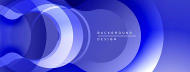 Soyut mavi katmanlar akıcı dinamik bileşim oluşturur. Arka planlar ve sunumlar için modern tasarım öğesi. Yumuşak gradyanlar, zarif görseller.