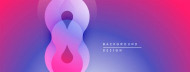 Soyut sıvı şekiller, canlı mor renkler, değişken arkaplan. Modern tasarım ögesi, pürüzsüz geçişler, görsel uyum.