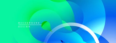 Soyut sıvı şekiller, canlı renklerin karışımı. Modern tasarım, pürüzsüz eğimler dinamik kompozisyon yaratır. Minimalist estetik.