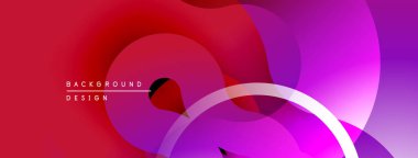 Soyut sıvı şekilleri harmanlanır, canlı mor renkler yaratır, mor renkler. Minimalist tasarım modern estetiği çağrıştırıyor. Yumuşak geçişler kompozisyona hakim..