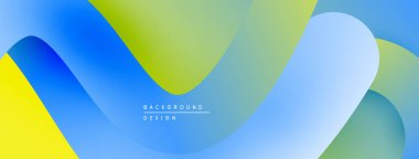 Soyut renkli dalgalar, pürüzsüz eğimler. Modern tasarım, canlı renkler dinamik görsel akış yaratır. Projeler için mükemmel arkaplan.