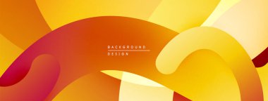 Soyut sıvı şekiller, sıcak renk paleti. Gradyan geçişler dinamik görsel efekt yaratır. Arka planlar için modern tasarım ögesi.