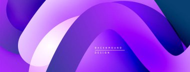 Soyut mor dalgalar dinamik arkaplan yaratır. Pürüzsüz eğimler, akış şekilleri hareketi, modern tasarım estetiğini akla getiriyor..