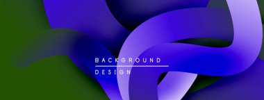 Soyut sıvı şekilleri, canlı maviler, yeşiller dinamik arkaplan oluşturur. Modern tasarım elementleri hareket, derinlik.